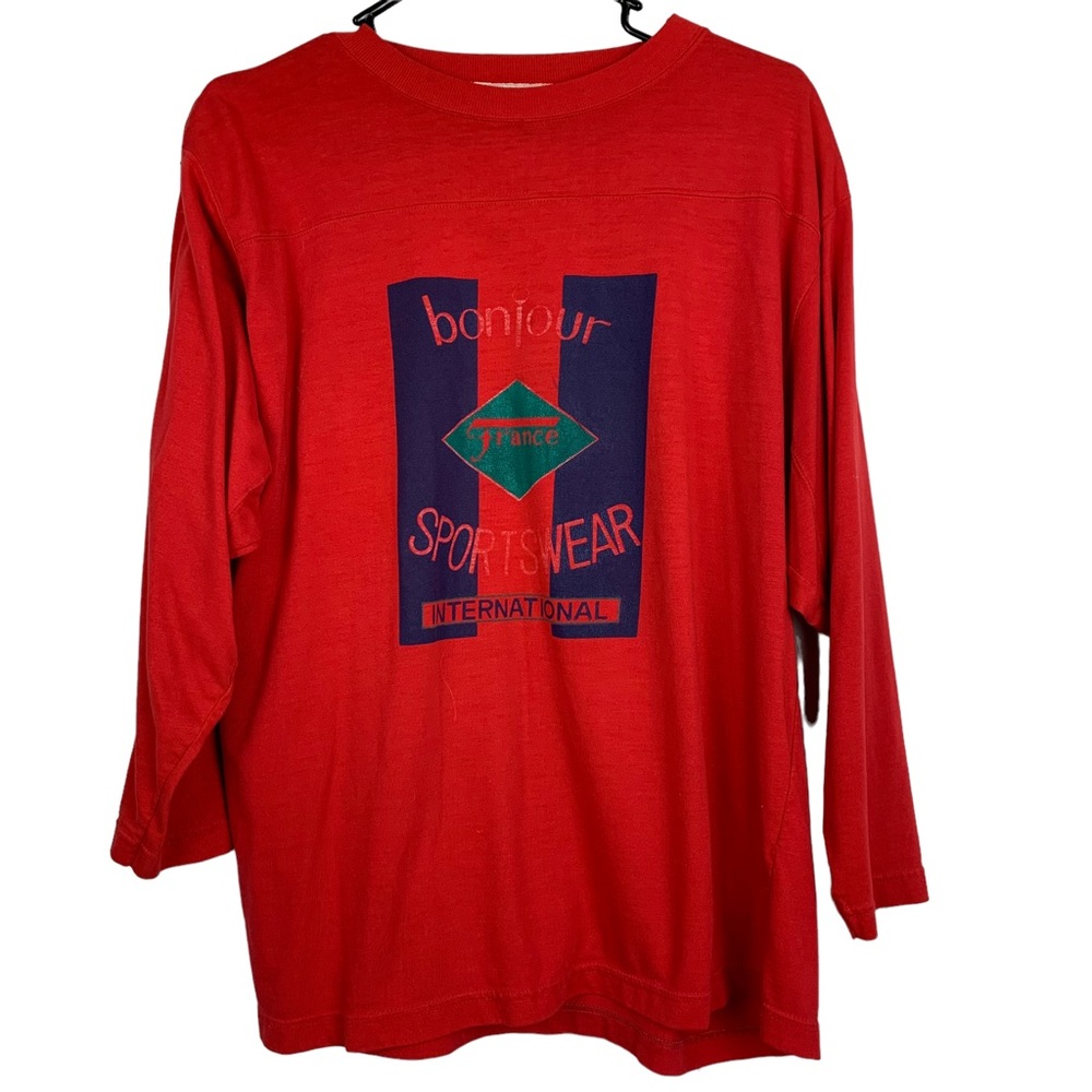 Vintage 80s/90s Bonjour Graphic Jersey Tee